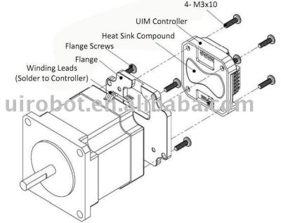 China step motor controllers with micro step UIM24002 24004 24008 42.3mm*42.3mm*14.5mm for sale