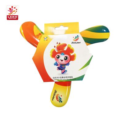 China Shantou 2021 Sports Toys Youth Outdoor Game Kids Flying Disc PU Foam Asian Boomerang for sale