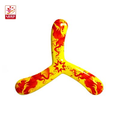 China Meterial outdoor sport flying disc toy bumerang PU foam eco-friendly boomerang toys for sale