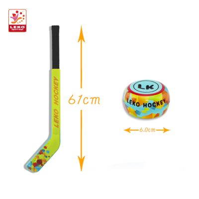 China Promotional Mini Ice Hockey Stick Gifts PU Toy Ice Soft Ice Hockey Stick Full Color Printing For Kids for sale