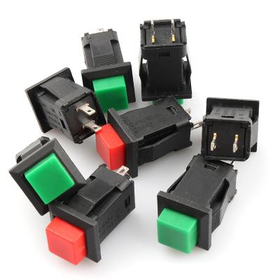 China DS429 Plastic Push Button Switches Momentary Plastic Square Button Switch Green Red for sale