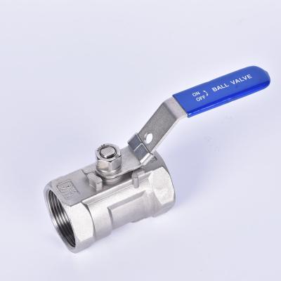 China General one piece stainless steel reduce thread bored ball valve with lock handle CF8M TNP ball valve for sale