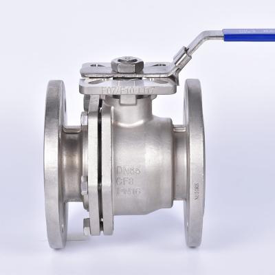 China ISO5211 Stainless Steel 316 Flange Ball Valve Mounting Bracket General Electric Ball Valve for sale