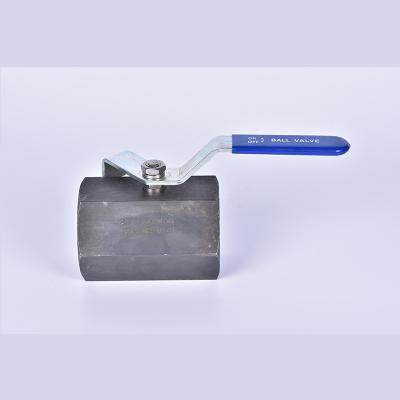 China Hexagon bar stcok A105 general carbon steel 2000psi ball valve for sale