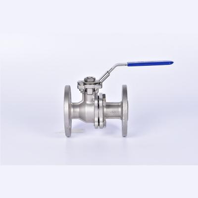 China Stainless Steel ASTM 150LB 300LB General TWO PIECE FLANGE BALL VALVE for sale