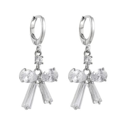 China High Quality Han Edition 925 Silver Earrings Shape Diamond Stud Earrings Temperament Joker Stud Earrings for sale