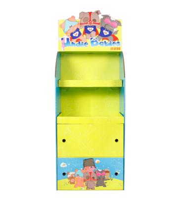 China Eco-friendly Cardboard Display Rack Printing Advertising Display Stand For Retail Store for sale