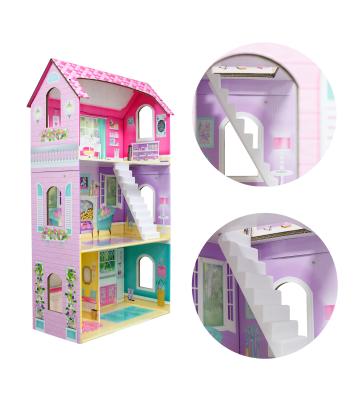 China Creative Brand New Environmental Friendly LOGO Printed Cardboard Playhouse Girl Toys Display For Promotion for sale