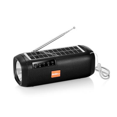 China IS-X15 Mini Outdoor Flashlight wireless fm radio with wireless portable solar light with power BT speaker with radio for sale