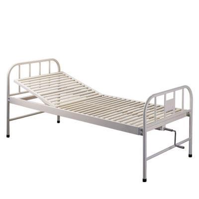 China Single Crank Manual Metal Hospital Bed for sale