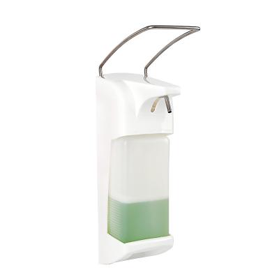 China Hot Sale Elbow Wall Mounted Press Foam Soap Dispenser Plastic Pumps Soap Dispenser For School Hotel Home Hospital for sale