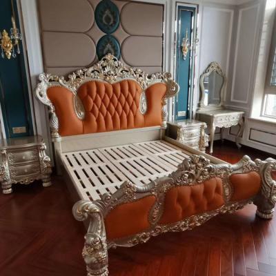 China Cooling Luxury Antique Bed French European Baroque Style 1616# for sale