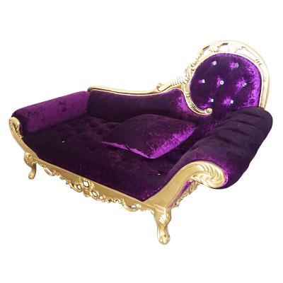 China Antique Solid Wood Convertible Lounge Chair CH21 Baroque Convertible Lounge Chair for sale