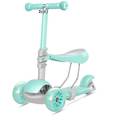 China Adjustable Handlebar Height New 3 Models In 1 Multifunctional Kids Scooter/CE Kids Scooter With Seat/Wholesale 3 Wheel Scooter For Kids With Led Light for sale