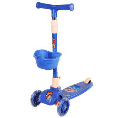 China Height Adjustable Children's Handlebar Scooter Parts & Accessories For Kids Girls With Scooter 4 Wheels Children's Scooter for sale