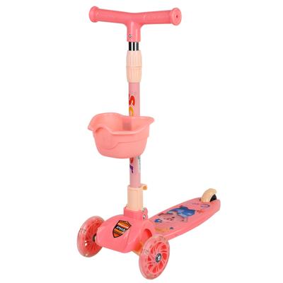 China New Design 3 Wheel Kids Adjustable Height Handlebar Kick Scooter Adjustable Fast Foldable Height Adjustable Kick Scooter For Kids Gift for sale