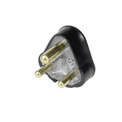 China 220V 10A India South Africa Round Plug South Africa 3 Pins Plug Approved Residential / Multipurpose for sale