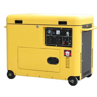 China Naturally aspirated portable genset 10kw electric starting diesel generator set 490*410*600mm for sale