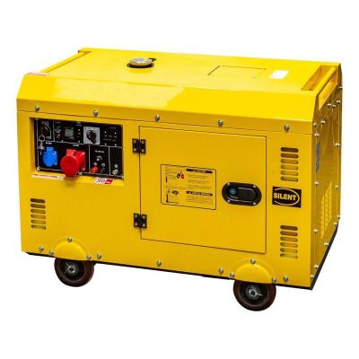 China Home use low noise and low vibration 10kw portable genset diesel generator set 490*410*600mm for sale