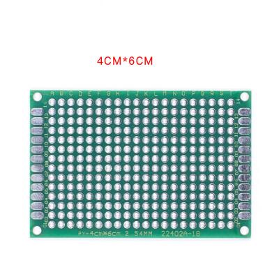 China 7*9 6X8 9*15 9X15 cm Universal PCB Board Panel Copper All Two Sided Hole Circuit Board Experimental Hole Roll Green for sale