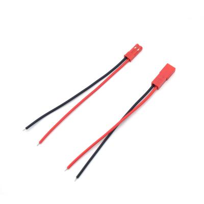 China 100mm JST 2 Pin Connector Plug Lead Copper Wire for RC Lipo Battery Discharge ESC BEC Board Male and Female Line for sale