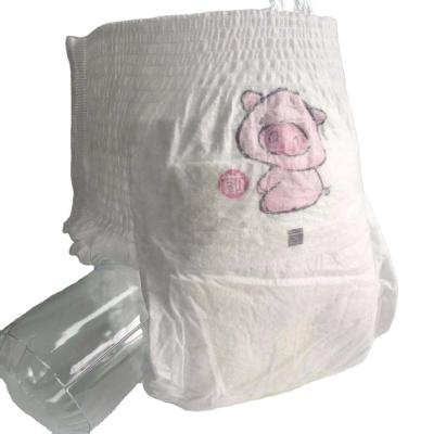 China All Night Printed Baby Diaper Breathable Nonwoven Warm Air Nonwoven Disposable Diaper for sale