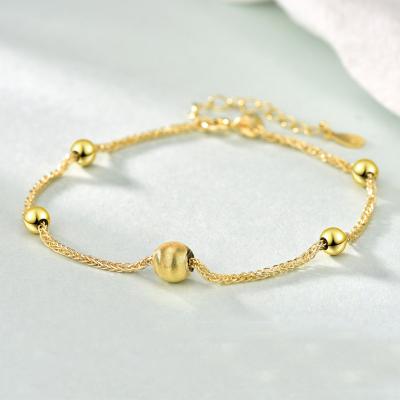 China New Arrival TRENDY Fashion 925 Sterling Silver Beaded Bracelet For Luxury Women for sale