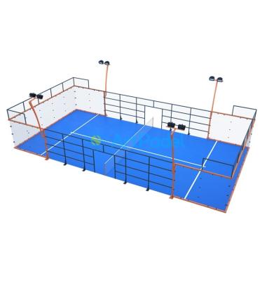 China Load more quantity each container best price top quality popular indoor super panoramic padel court for sale