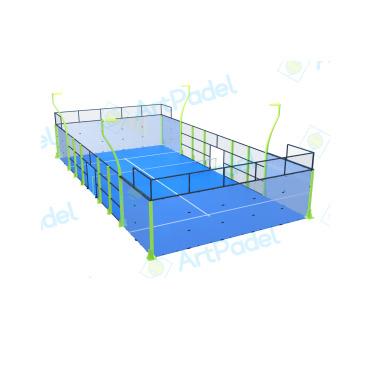 China Load more quantity each container goods using low price popular panoramic padel outdoor court for sale