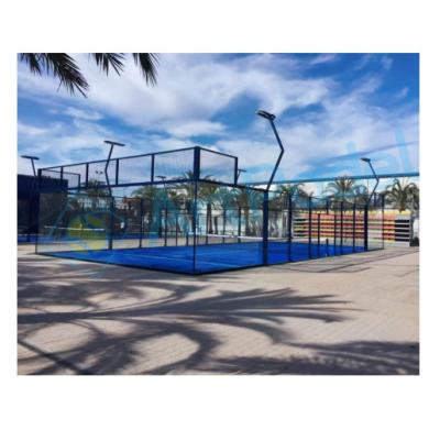 China Load more quantity each container good quality padel tennis court price padel court panoramic good artpadel for sale