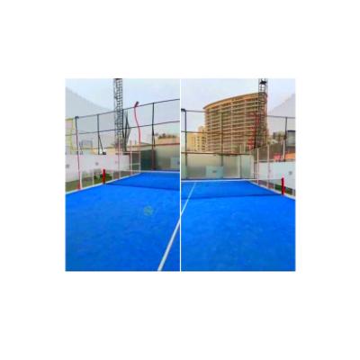 China Load more quantity each container manufacturer 2022 new design hot sale panoramic padel court with good quality for sale