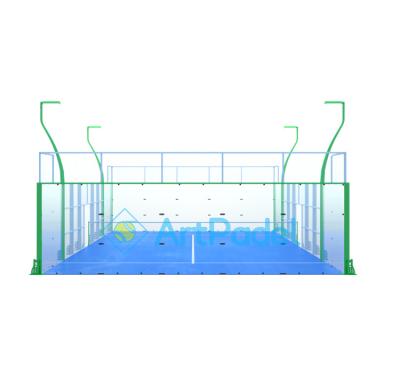 China Load More Quantity Than Each Container Guaranteed Quality Padel Single Court Panoramic Indoor Padel Court Supplier for sale