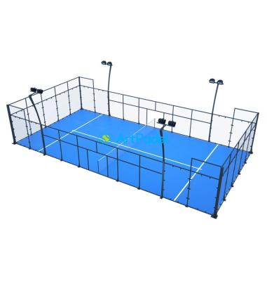 China Load more quantity each container Hot selling good quality popular standard and classic paddle padel court supplier for sale