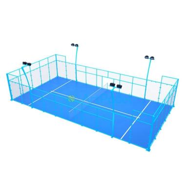 China Load more quantity than each container sell well new type popular outdoor padel court pallet tennis for sale