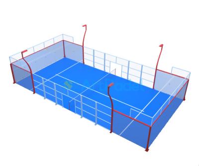 China Load More Quantity New Design Sport Padel Tennis Court Panoramic Padel Tennis Court Panoramic Factory Price for sale