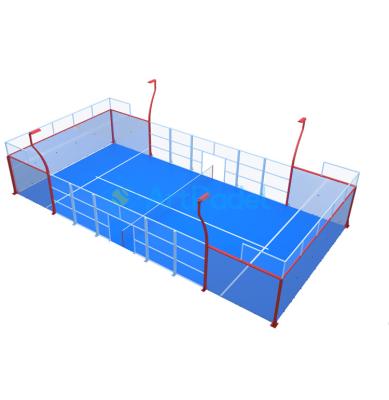 China Load More Quantity Custom High Quality Outdoor Panoramic Padel Court Classic Tennis Court for sale