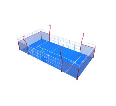 China Load More Quantity 2021 New Design Top Selling Padel Court Outdoor Panoramic Tennis Court for sale