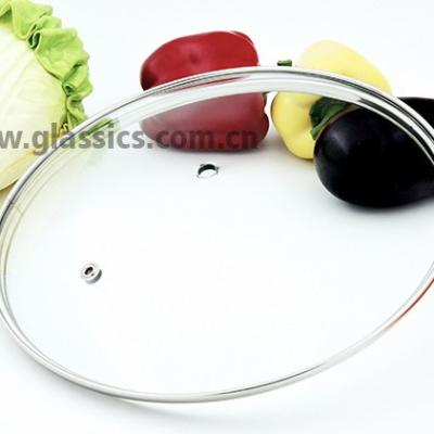 China Sustainable Tempered Universal Type G Glass Lid For Frying Pan for sale