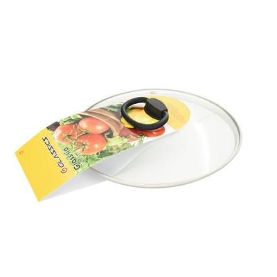 China Sustainable Universal Type G Tempered Glass Lids For Stove Pan Lid Hermetic Corokey for sale