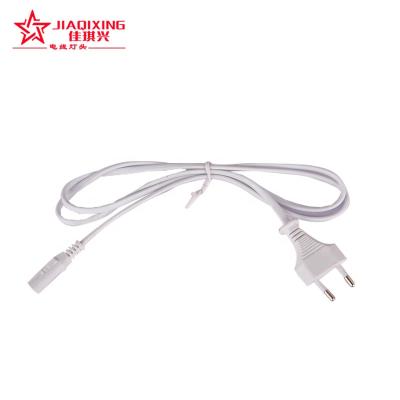 China Wholesale Best Quality Residential / General Purpose Plastic 2 Pin Round European Plug With Power Cord for sale