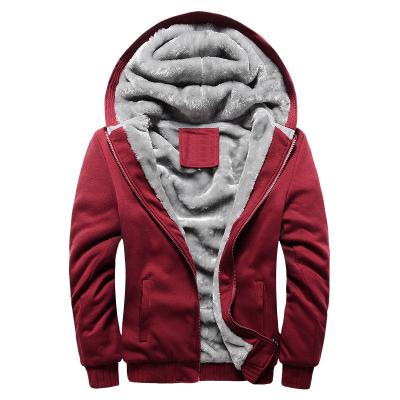 China 2022 new fashion winter men's anti-wrinkle brand pure cotton hooded zipper sports cardigan for sale