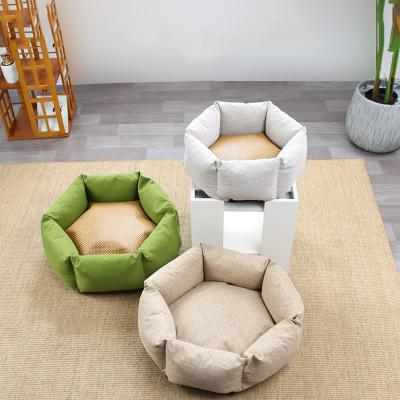 China Winter Sustainable Pet Products Warm Kennel Soft Pet Sleeping Bag Dog Kennel Cat Bed House for sale