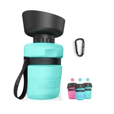 China Viable Leakproof Collapsible Pet Water Bottle Pet Drinking Bottle For Dog Cat Outdoor Travel Walking for sale