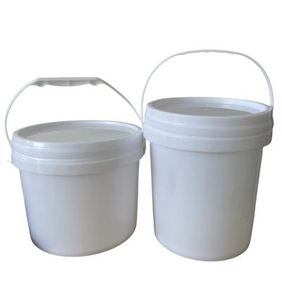 China Factory Sales Barrel Tamper Resistant Black Round Plastic Bucket Durable Plastic Buckets for sale