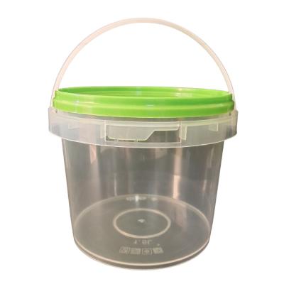 China Tamper Proof Polypropylene Square Bucket Round Bucket Food Storage Container Food Bucket for sale