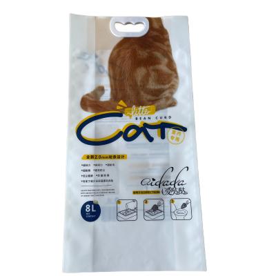 China Custom Packaging Printed Moisture Proof Pet Food Bag Cat Litter Zip Lock Bag for sale