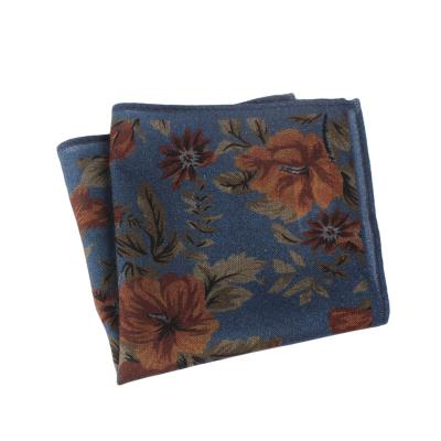 China Wholesale 100% Jacquard Dacheng Wool Pocket Square Mens Handkerchief Paisley Printing Handkerchief for sale