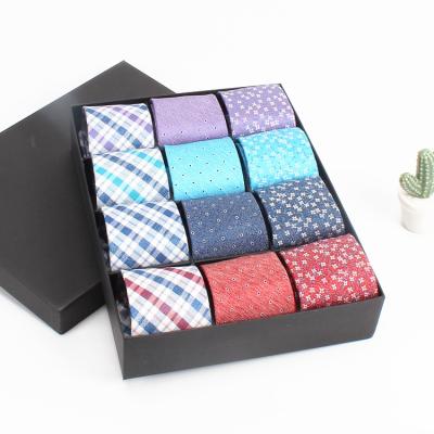 China 100% Dacheng Latest Fashion Box Packing Mix Tie Silk Woven Wholesale Gift Set Men for sale