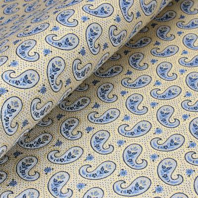 China 100% new design silk paisley woven wholesale silk fabric for pocket square for sale