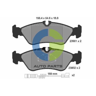 China The braking circuit of motor vehicles CG. AutoTruck Parts Best Quality Front Brake Pads 2D0698451 For VW BUS Auto Brake Pad Set for sale